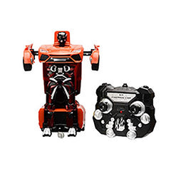 TurboZ TT652C Remote Control Changing Robot Car, Red