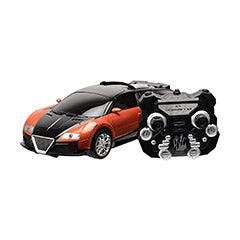 TurboZ TT656 Remote Control Changing Robot Car, Black/Orange