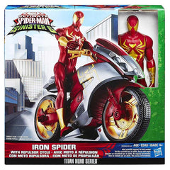 Ultimate Spider-Man vs. The Sinister Six: Titan Hero Series Iron Spider with Repulsor Cycle