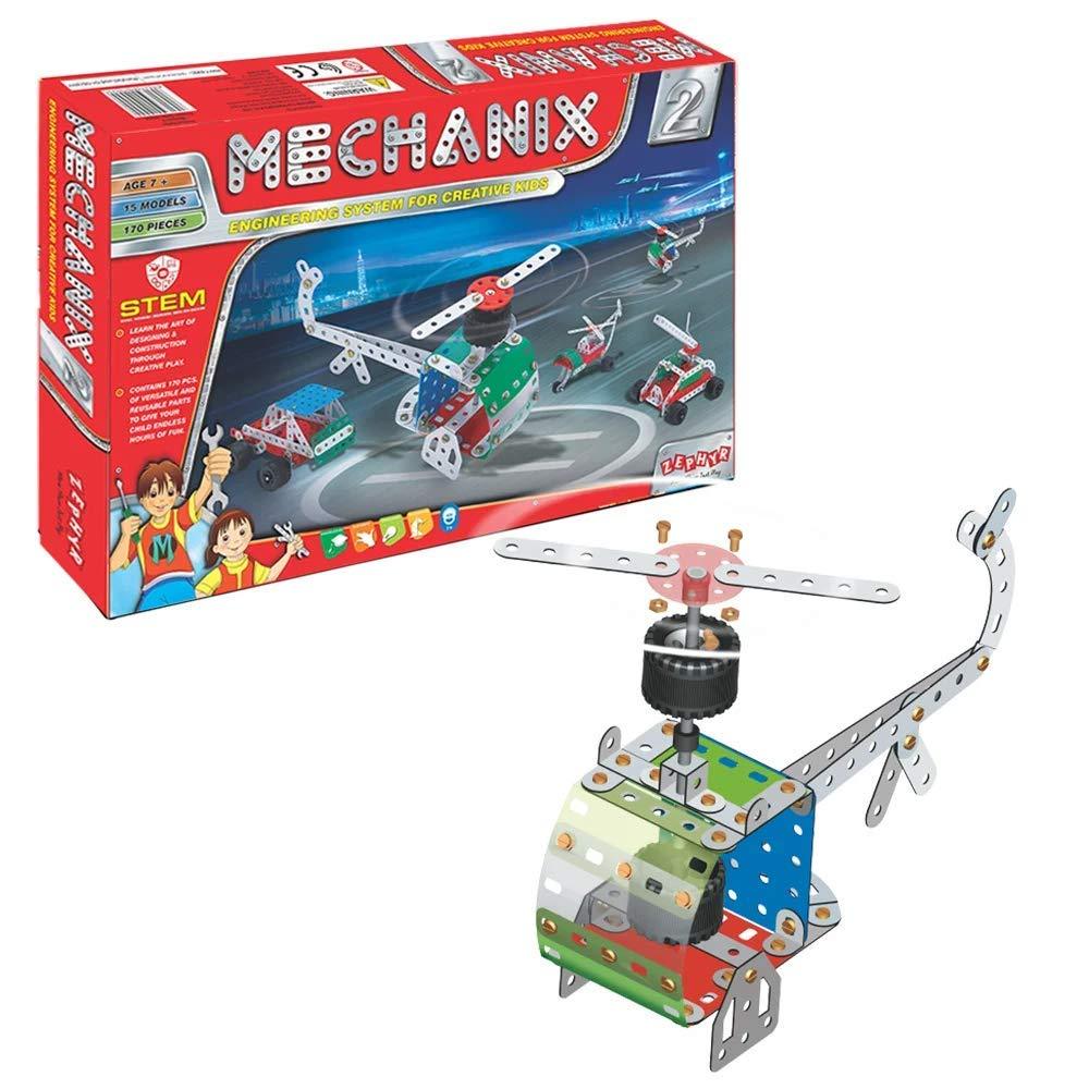 Zephyr Mechanix - 2 DIY Mechanical STEM Toy for Ages 7-15 Years