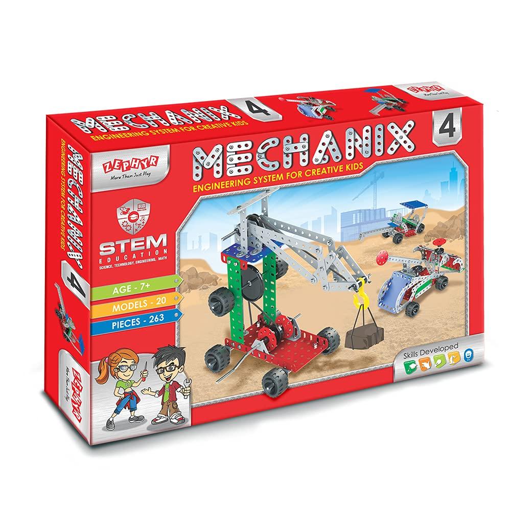 Buy Zephyr Mechanix 4 DIY Mechanical STEM Toy for Ages 7 15 Years Online at Best Price in India