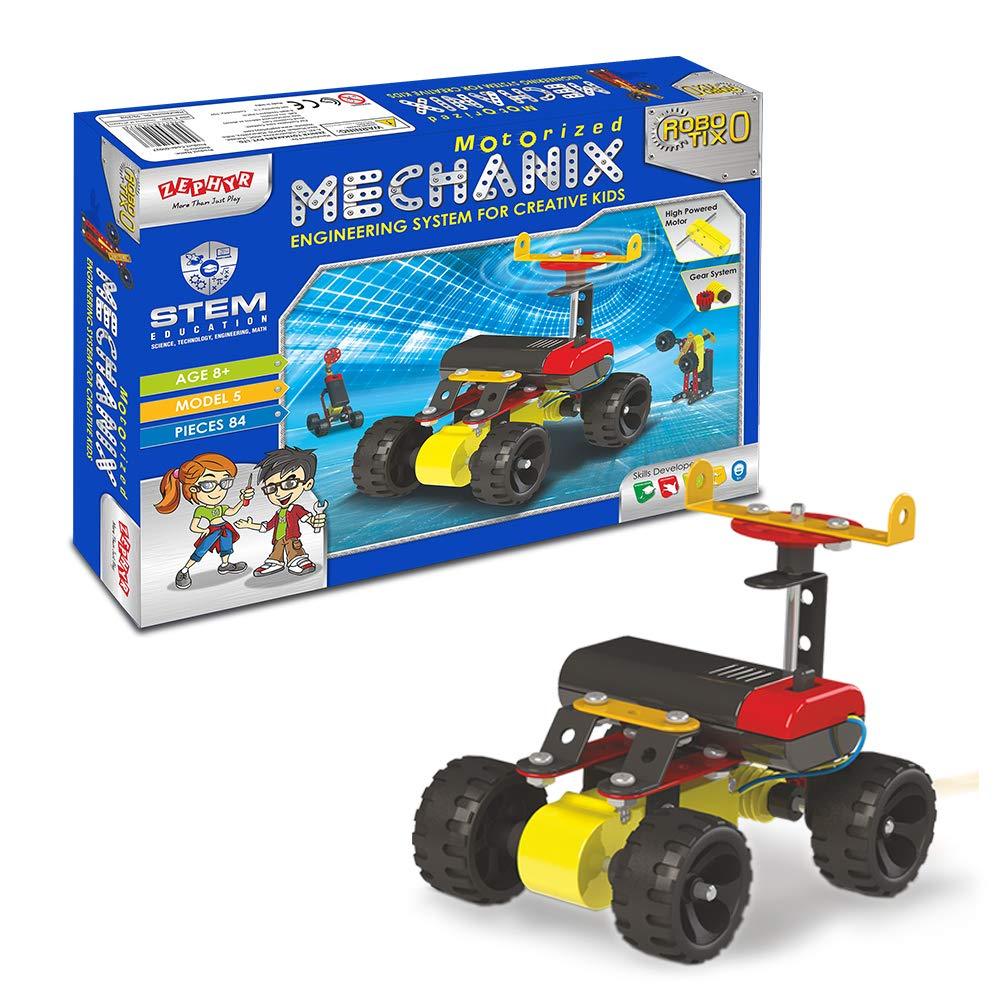 Zephyr Mechanix - Robotix 0 Motorized DIY Mechanical STEM Toy for Ages 8-99 Years