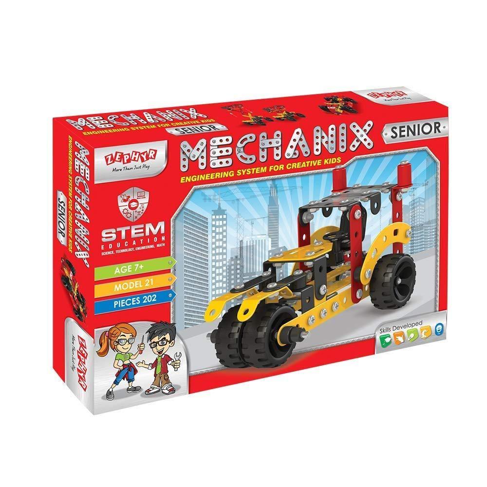 Zephyr Mechanix - Senior Set DIY Mechanical STEM Toy for Ages 7-15 Years