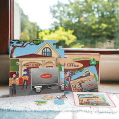 Mittimate Post Office Jigsaw Puzzle – 36-Piece Cardboard Puzzle for Kids (Ages 4-6) | Fun, Learning & Perfect Birthday Gift