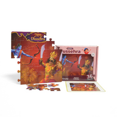 Mittimate Dussehra Theme Jigsaw Puzzle – 36-Piece Cardboard Puzzle for Kids (Ages 4-6) | Fun, Learning & Perfect Birthday Gift