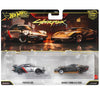 Hot Wheels Premiums Car Culture Cyberpunk Dual Pack Including Porsche 930 & Quadra Turbo-R V-Tech 1:64 Scale Toy Car Collectors