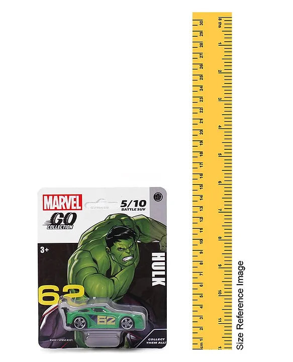Marvel Go 1:64 Diecast Hulk Battle SUV Toy Car for Collection for Ages 3 years and up