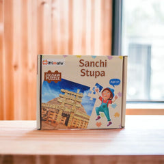 Mittimate Sanchi Stupa Jigsaw Puzzle – 36-Piece Cardboard Puzzle for Kids (Ages 4-6) |Fun, Learning & Perfect Birthday Gift