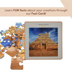 Mittimate Sanchi Stupa Jigsaw Puzzle – 36-Piece Cardboard Puzzle for Kids (Ages 4-6) |Fun, Learning & Perfect Birthday Gift