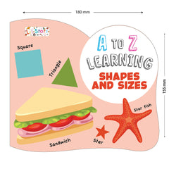 Pegasus A To Z Shapes and Sizes Early Learning Board Book for Kids Children