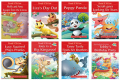 Pegasus Set of 8 Self Reading Animal Adventures Story Books for Children