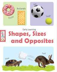 Pegasus Early Learning Shapes, Sizes & Opposites - Board Book