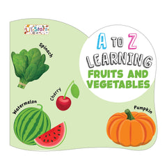 Pegasus A To Z Fruits and Vegetables Early Learning Board Book for Kids Children