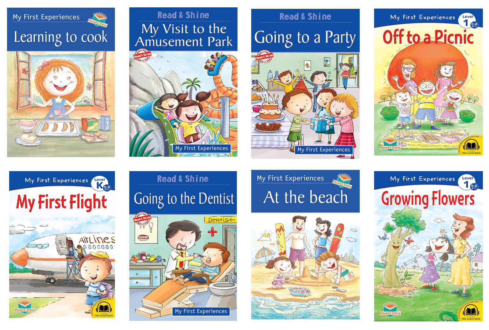Pegasus Set of 8 My First Experience Story Books for Children