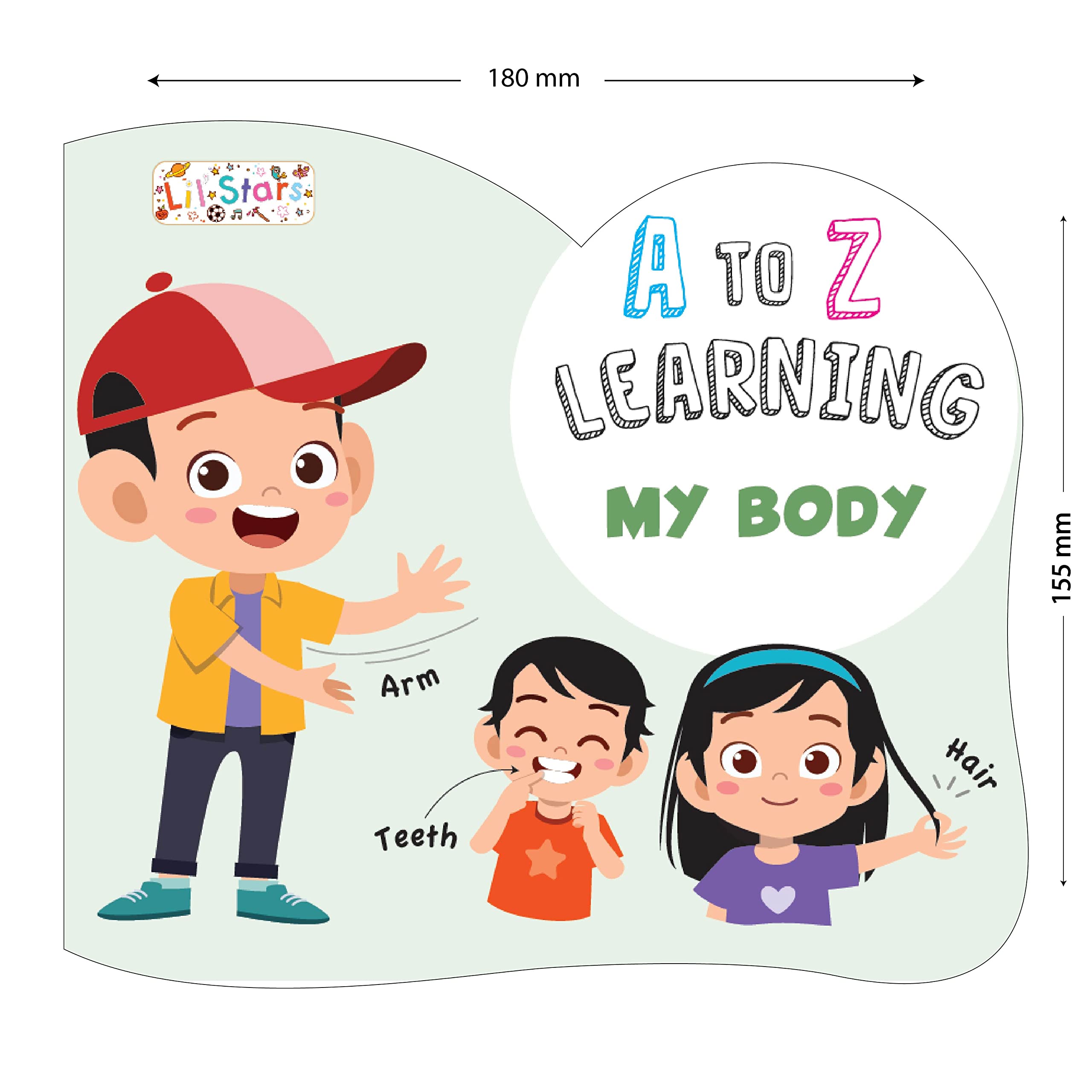 Pegasus A To Z Learning My Body Board Book for Kids Children