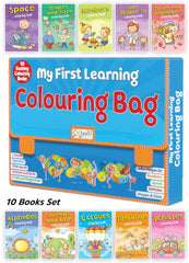 Pegasus My First Learning Colouring Bag - Set of 10 Exciting Colouring Books