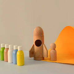 Kiddies Kingdom Wooden Rocket DIY Kit For Ages 3 and Up