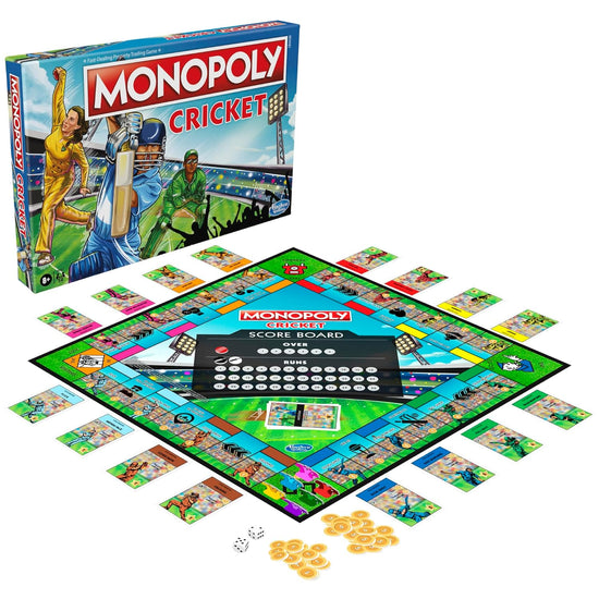 Monopoly Cricket Themed Board Game | For Families and Kids | Ages 8+ | 2 to 6 Players Board Game Accessories Board Game