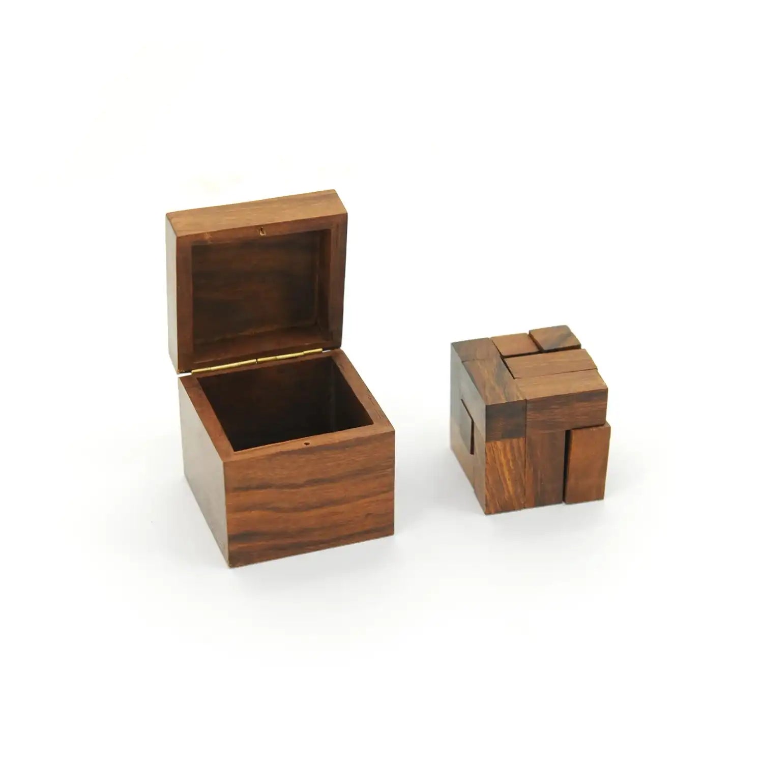 Mittimate Wooden Soma (Cube) Puzzle – Brain Teaser Game for Kids (6+) | Skill-Building 3D Puzzle with Storage Box