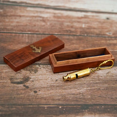 Mittimate Premium Brass Nautical Whistle – Antique Maritime Whistle for Kids | Perfect for Referees, Coaches, Camping & Emergencies