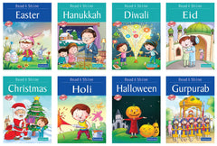 Pegasus Set of 8 Reading Story Books about Festivals for Children
