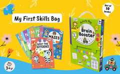 Pegasus Brain Booster Activity Bag - 10 Books Set for Children