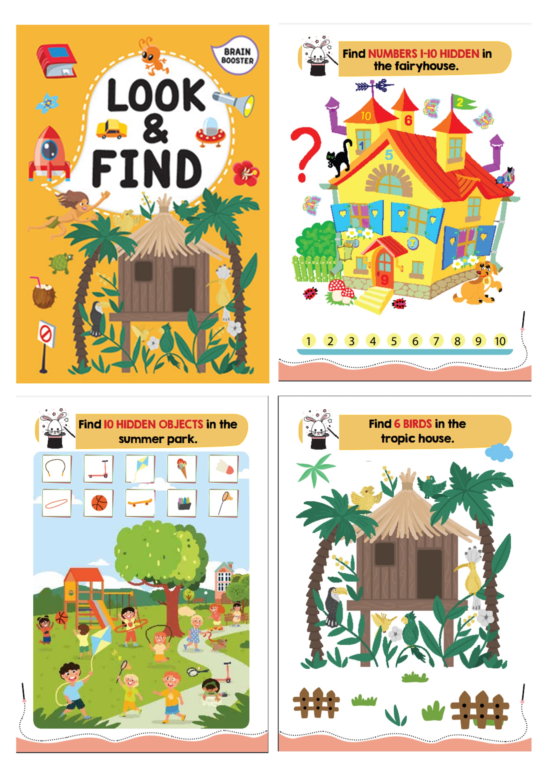 Pegasus Brain Booster Activity Bag - 10 Books Set for Children