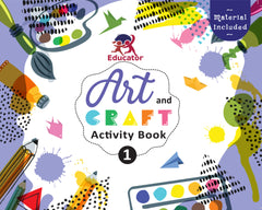 Pegasus Art and Craft Activity Book 1 for 4-5 Year old kids with free craft material