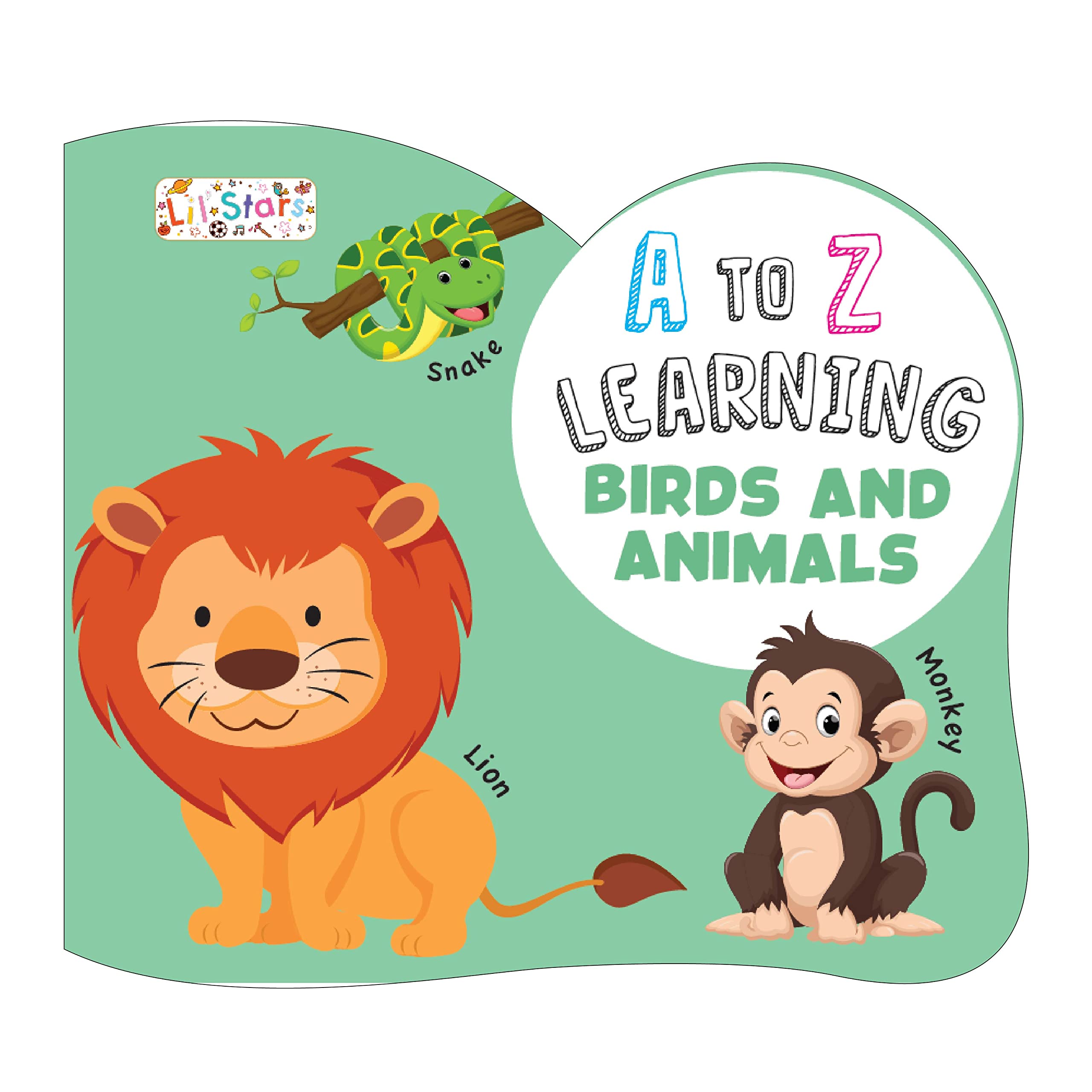 Pegasus A To Z Learning - Animals Board Book for Kids Children