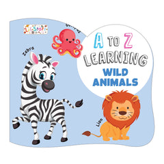 Pegasus A To Z Learning Wild Animal Board Book for Kids Children