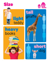 Pegasus Early Learning Shapes, Sizes & Opposites - Board Book