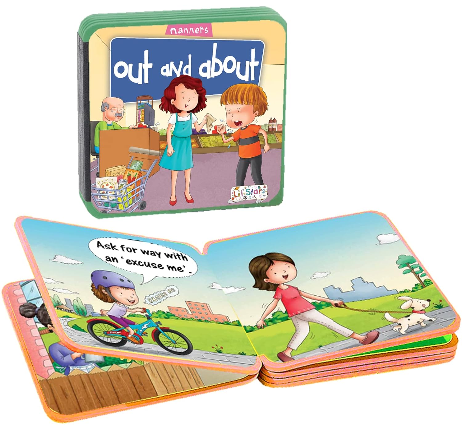 Pegasus Manners - Out and About Foam Early Learning Books for Kids