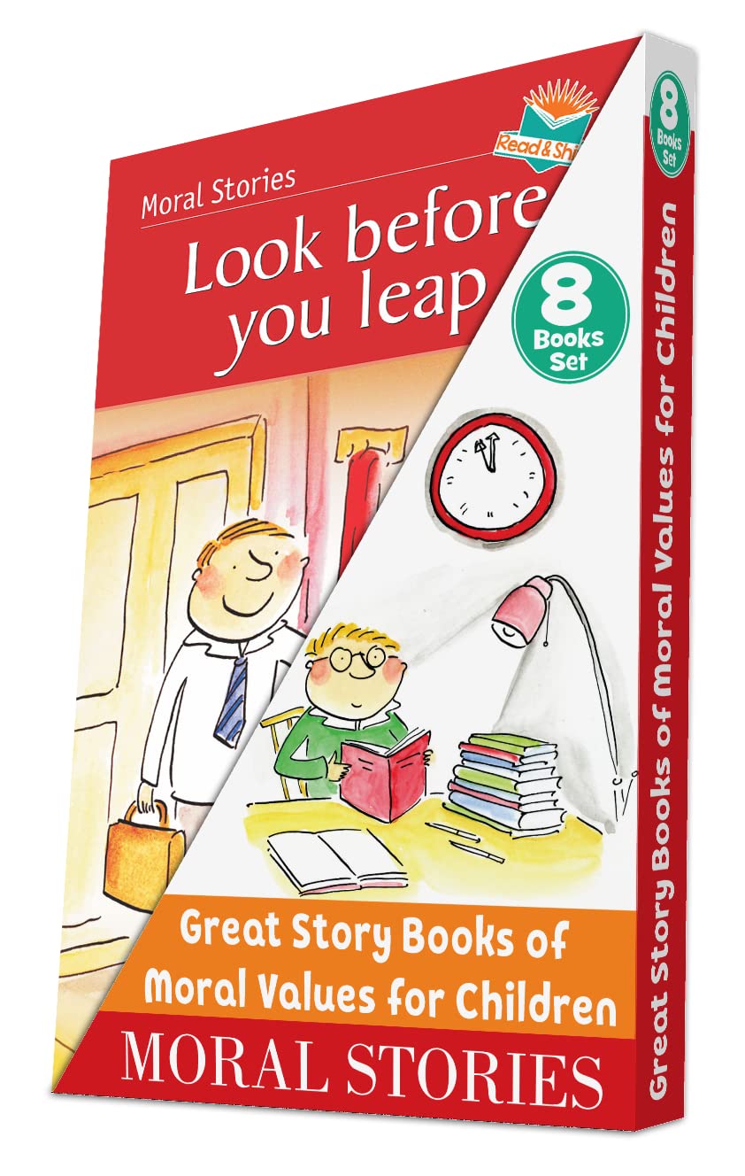 Pegasus Set of 8 Self Reading Moral Story Books for Children