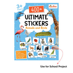 Pegasus 400+ Ultimate Stickers Book - Animals and Birds for 3+ Years Kids