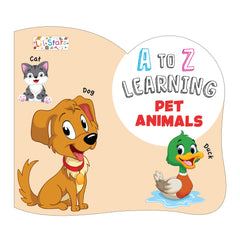 Pegasus A To Z Learning Pet Animal Board Book for Kids Children