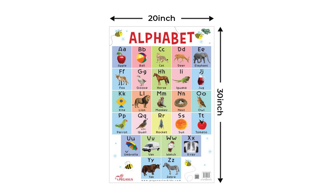 Pegasus ABC Capital Letters - Thick Laminated Preschool Chart