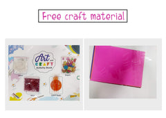 Pegasus Art and Craft Activity Book 1 for 4-5 Year old kids with free craft material