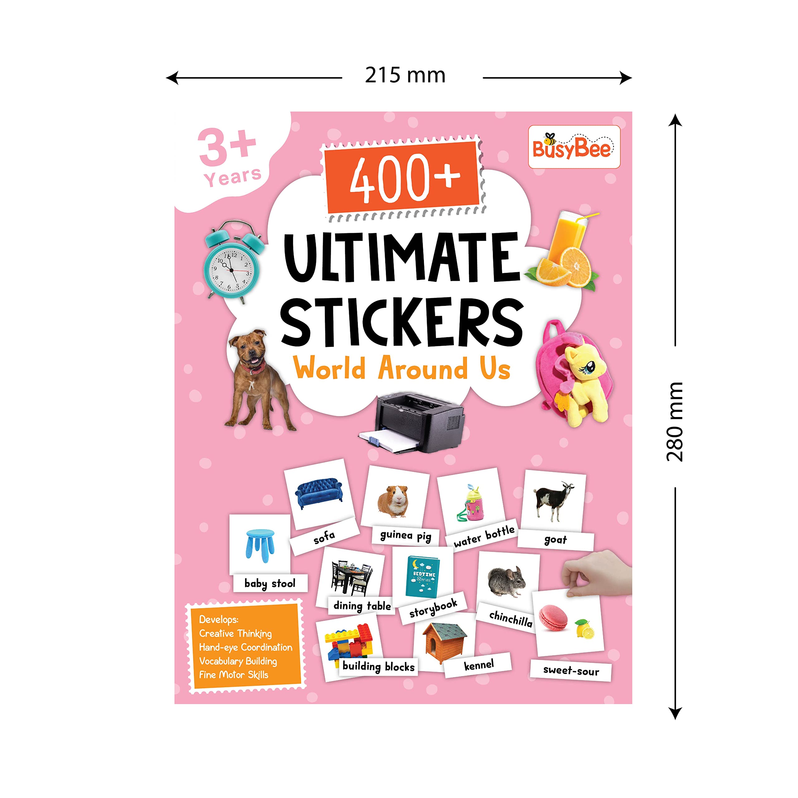 Pegasus 400+ Ultimate Stickers Book - World Around Us for 3+ Years Kids