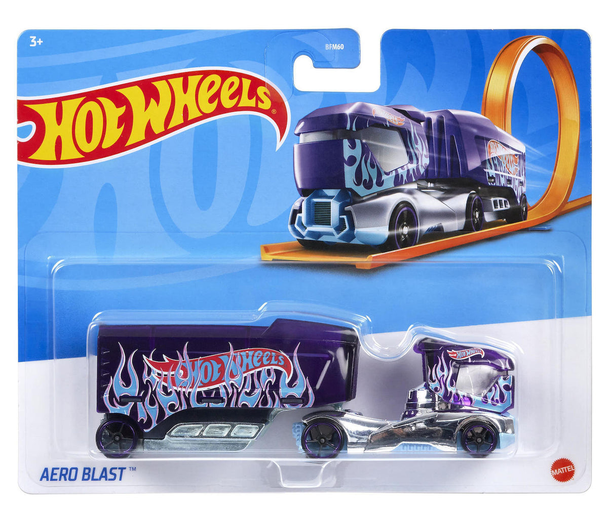 Buy Hot Wheels 1 64 Scale Track Trucks Aero Blast Racing Rig for