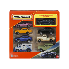 Matchbox 8-Car Die-Cast Vehicle Gift Pack with 1 Exclusive Car – Assorted Cars, SUVs & Trucks