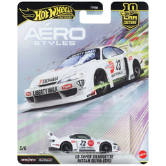 Hot Wheels Car Culture 1:64 Scale Premium Aero Styles LB Super Silhouette Nissan Silvia (S15) Toy Car for Ages 4+
