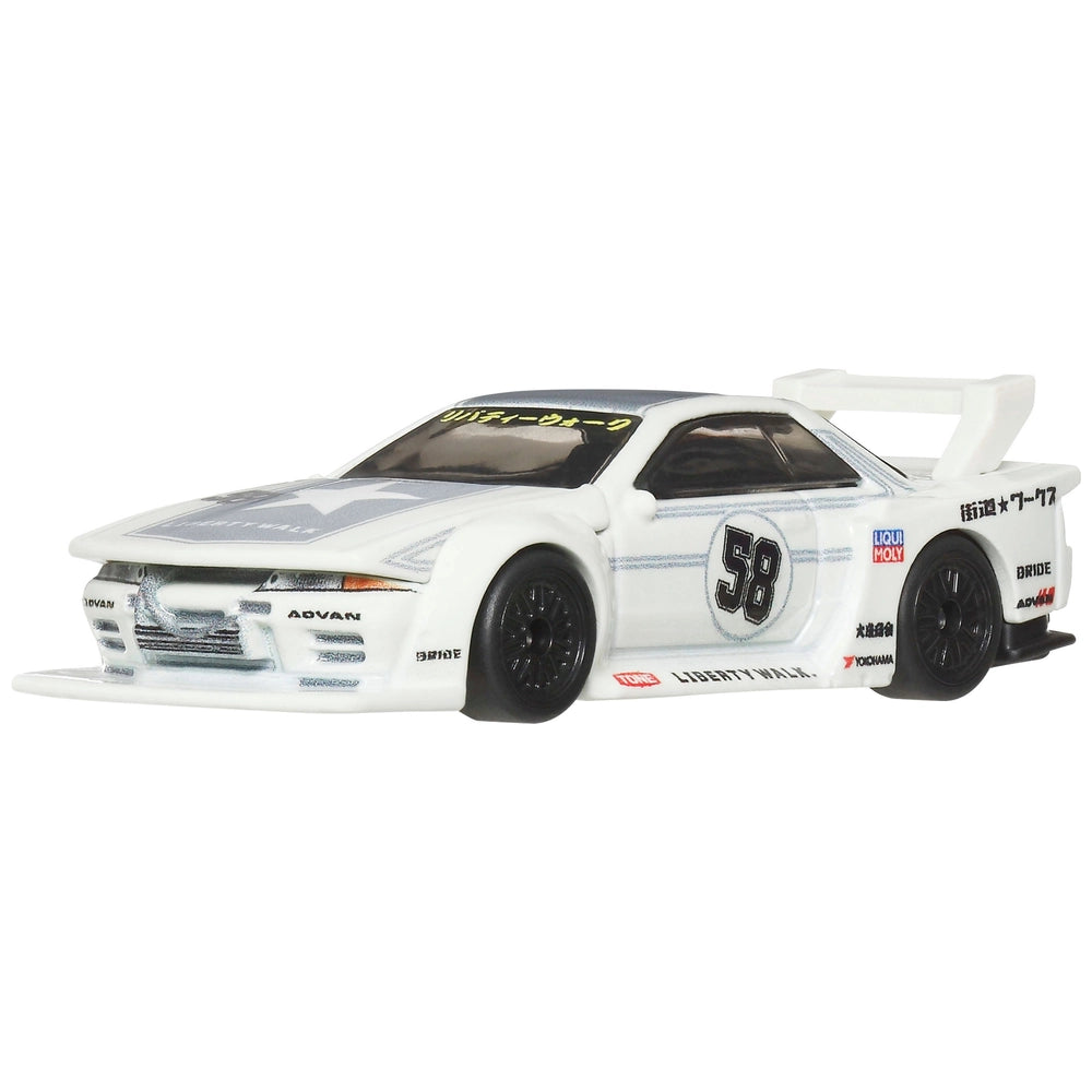 Hot Wheels Car Culture 1:64 Scale Premium Aero Styles LB-Kaido Works Nissan R32 Skyline GT-R Toy Car for Ages 4+