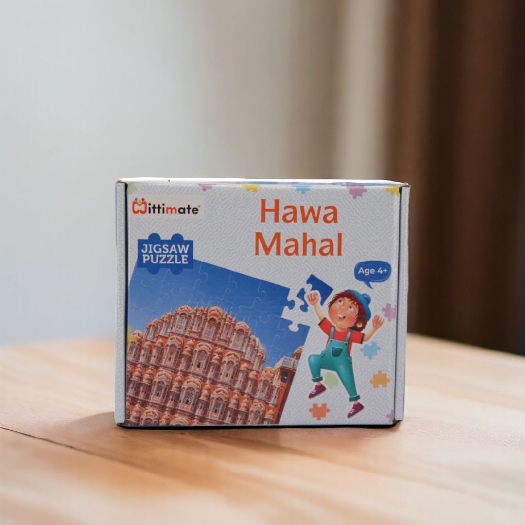Mittimate Hawa Mahal Jigsaw Puzzle – 36-Piece Cardboard Puzzle for Kids (Ages 4-6) | Fun, Learning & Perfect Birthday Gift