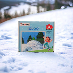 Mittimate Igloo Jigsaw Puzzle – 36-Piece Cardboard Puzzle for Kids (Ages 4-6) | Fun, Learning & Perfect Birthday Gift