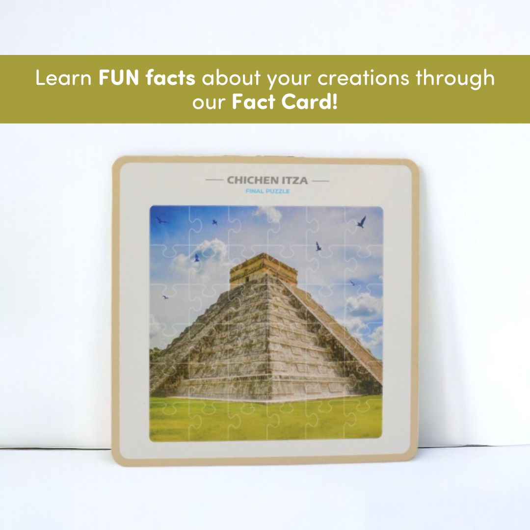 Mittimate Chichen Itza Jigsaw Puzzle – 36-Piece Cardboard Puzzle for Kids (Ages 4-6) | Fun, Learning & Perfect Birthday Gift