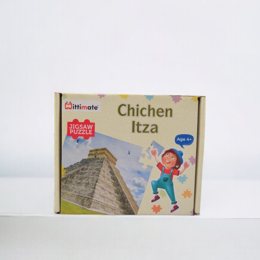 Mittimate Chichen Itza Jigsaw Puzzle – 36-Piece Cardboard Puzzle for Kids (Ages 4-6) | Fun, Learning & Perfect Birthday Gift
