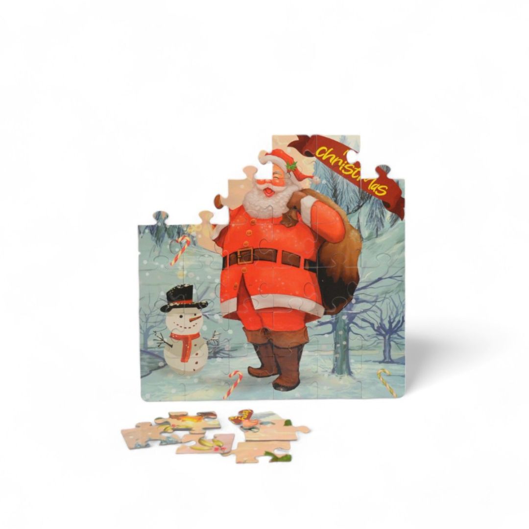 Mittimate Christmas Jigsaw Puzzle – 36-Piece Cardboard Puzzle for Kids (Ages 4-6) | Fun, Learning & Perfect Birthday Gift