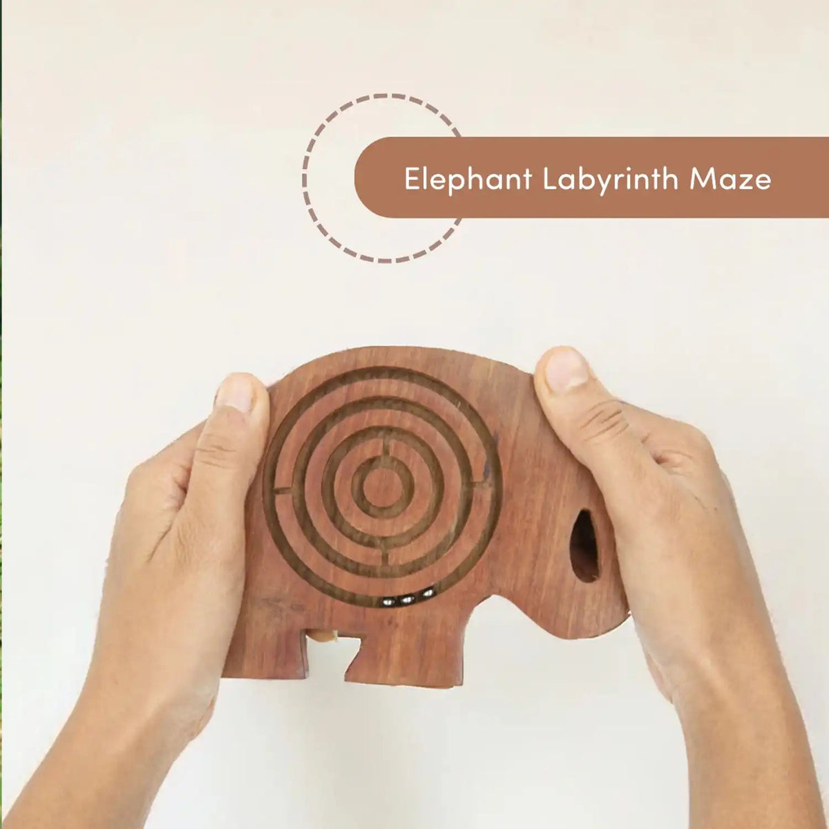 Mittimate Elephant Maze & Labyrinth Puzzle – Bhool Bhulaiyaa Board Game for Kids | Fun Indoor Brain Teaser & Activity Toy