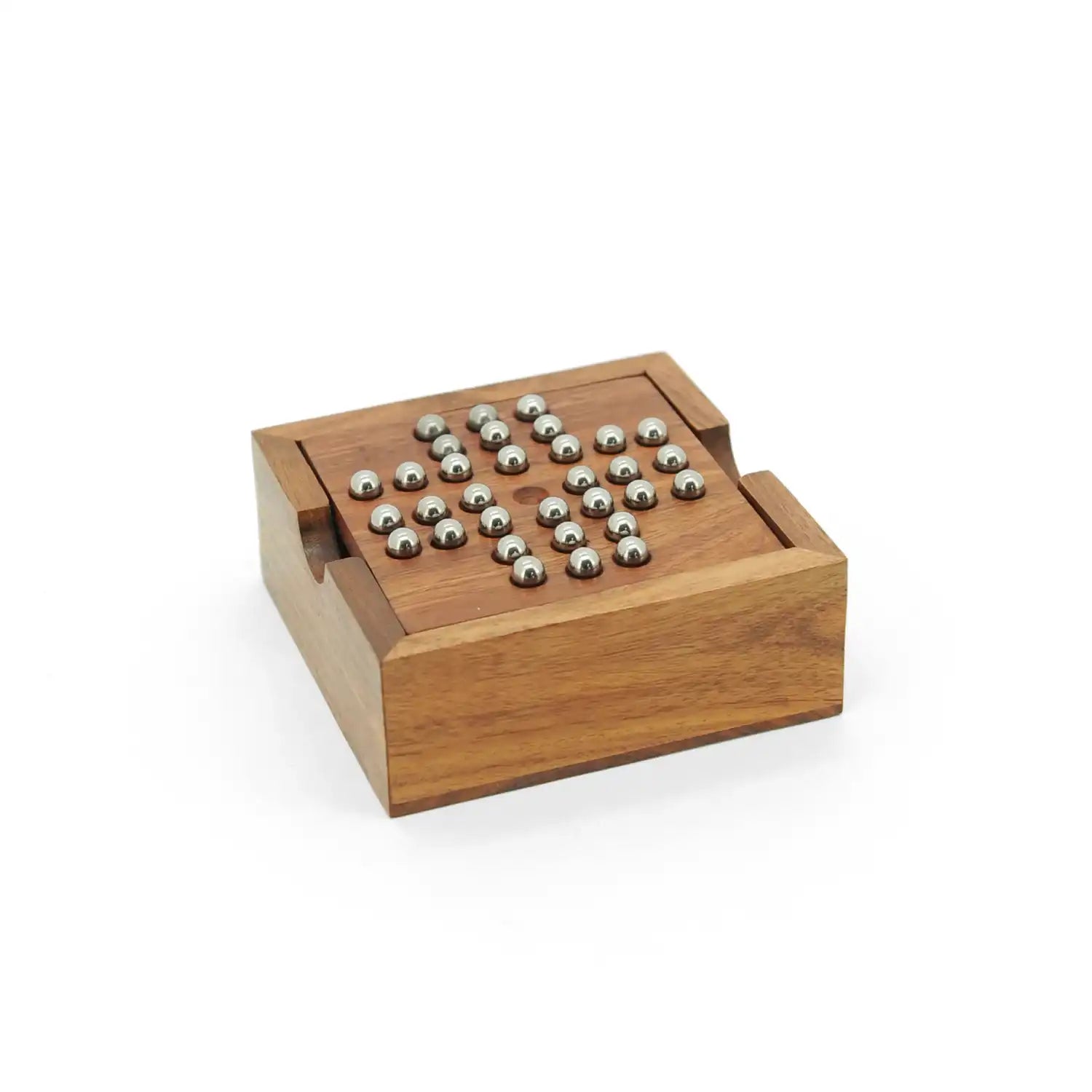 Mittimate Brain Teaser Set – X & O and Solitaire (Brain Vita) Games for Kids (6+) | Interactive Indoor & Outdoor Fun