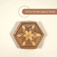 Mittimate 30-Piece Wooden Jigsaw Puzzle – Engaging Brain Teaser Game for Kids (6-10 Years) | Fun & Educational Playtime